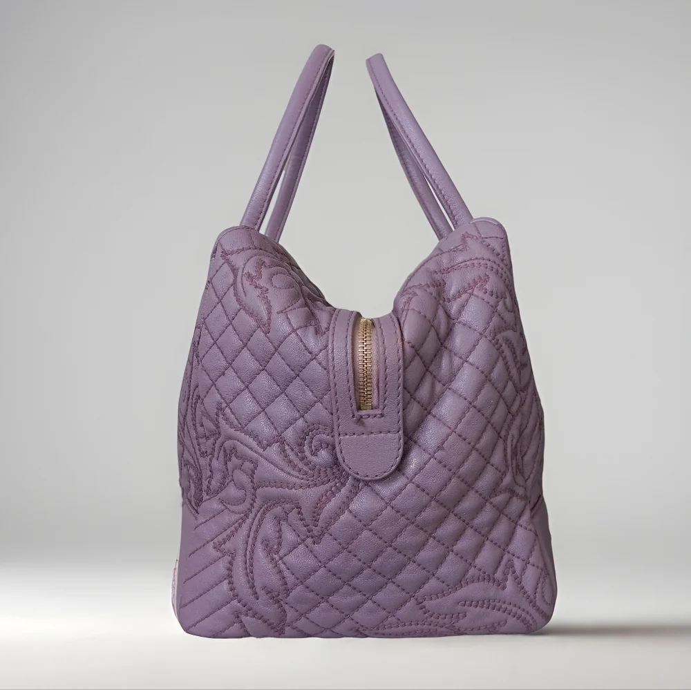 SOLD ✅️GIANNI VERSACE Vanitas Limited Edition Quilted Barocco Bag - PURPLE 💜 - Picture 9 of 17